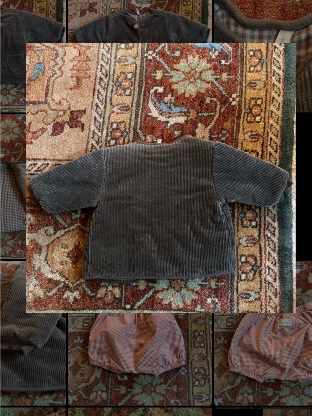 Quincy Mae Olive Green Corduroy Baby Jacket - Picture 7 of 8